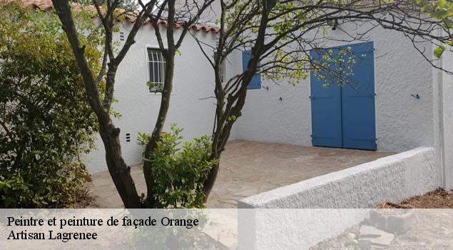 Peintre et peinture de façade  orange-84100 Artisan Lagrenee