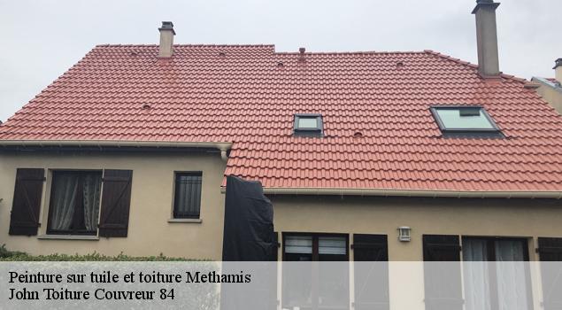 Peinture sur tuile et toiture  methamis-84570 John Toiture Couvreur 84