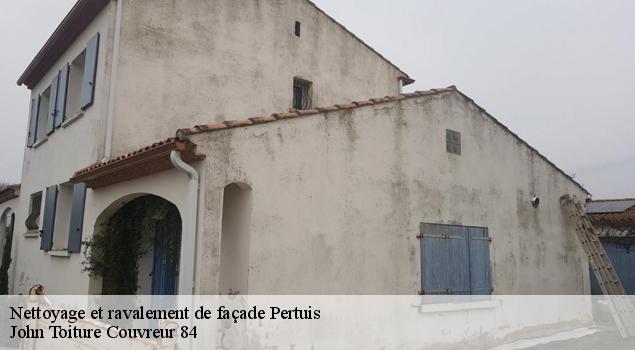 Nettoyage et ravalement de façade  pertuis-84120 John Toiture Couvreur 84