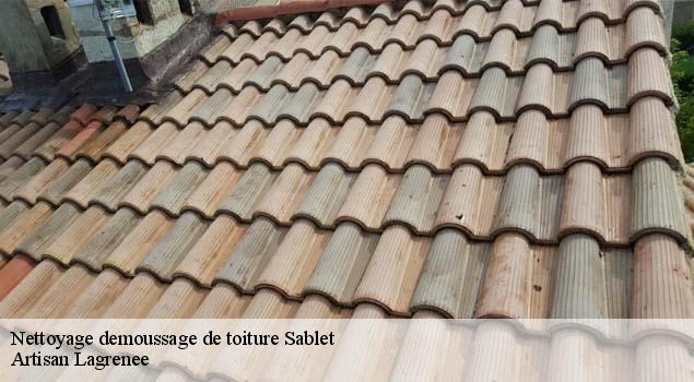 Nettoyage demoussage de toiture  sablet-84110 Couverture Lagrenee
