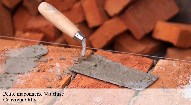 Petite maçonnerie 84 Vaucluse  Couverture Lagrenee