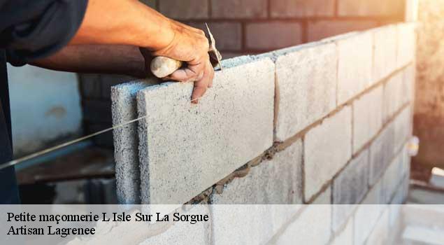 Petite maçonnerie  l-isle-sur-la-sorgue-84800 Artisan Lagrenee