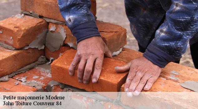 Petite maçonnerie  modene-84330 John Toiture Couvreur 84