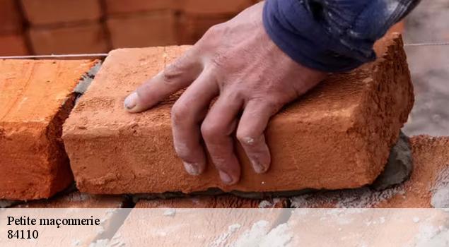Petite maçonnerie  sablet-84110 Couverture Lagrenee