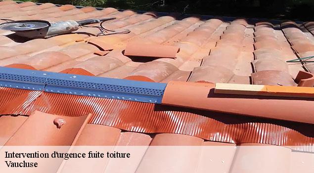 Intervention d'urgence fuite toiture  84 Vaucluse  JS Renov Habitat 