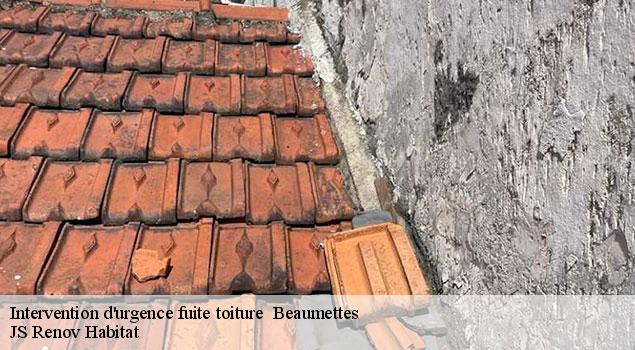Intervention d'urgence fuite toiture   beaumettes-84220 JS Renov Habitat 