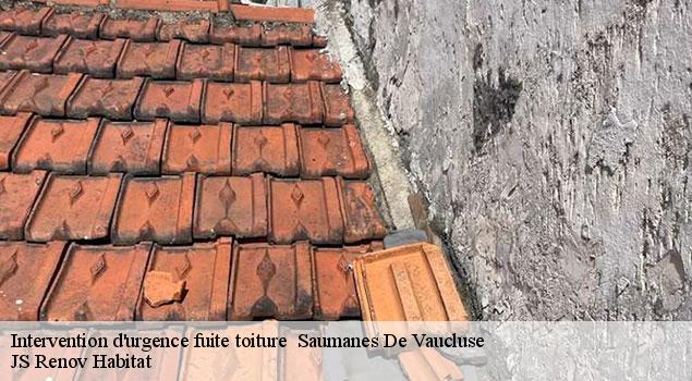 Intervention d'urgence fuite toiture   saumanes-de-vaucluse-84800 JS Renov Habitat 