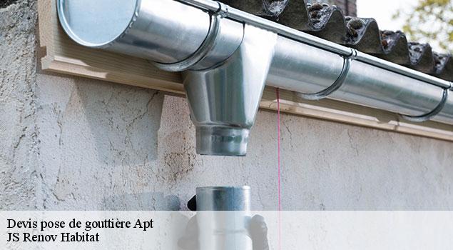 Devis pose de gouttière  apt-84400 JS Renov Habitat 