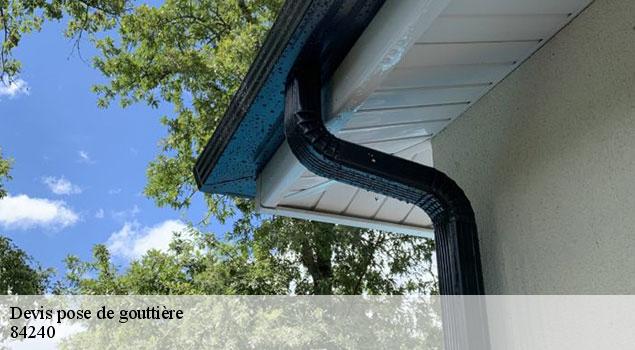 Devis pose de gouttière  grambois-84240 JS Renov Habitat 