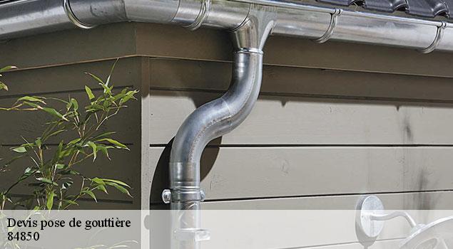 Devis pose de gouttière  travaillan-84850 JS Renov Habitat 