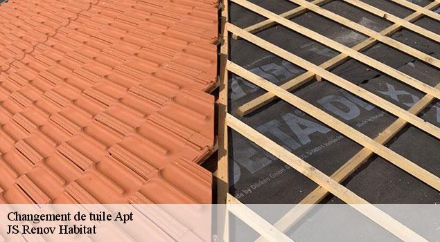 Changement de tuile  apt-84400 JS Renov Habitat 