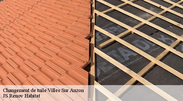 Changement de tuile  villes-sur-auzon-84570 JS Renov Habitat 